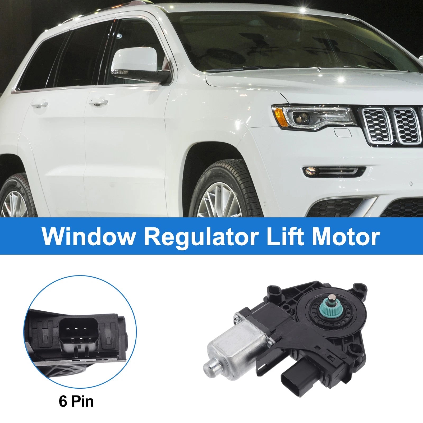 Power Window Regulator Lift Motor No.742480 for Dodge Durango (2011–2021)