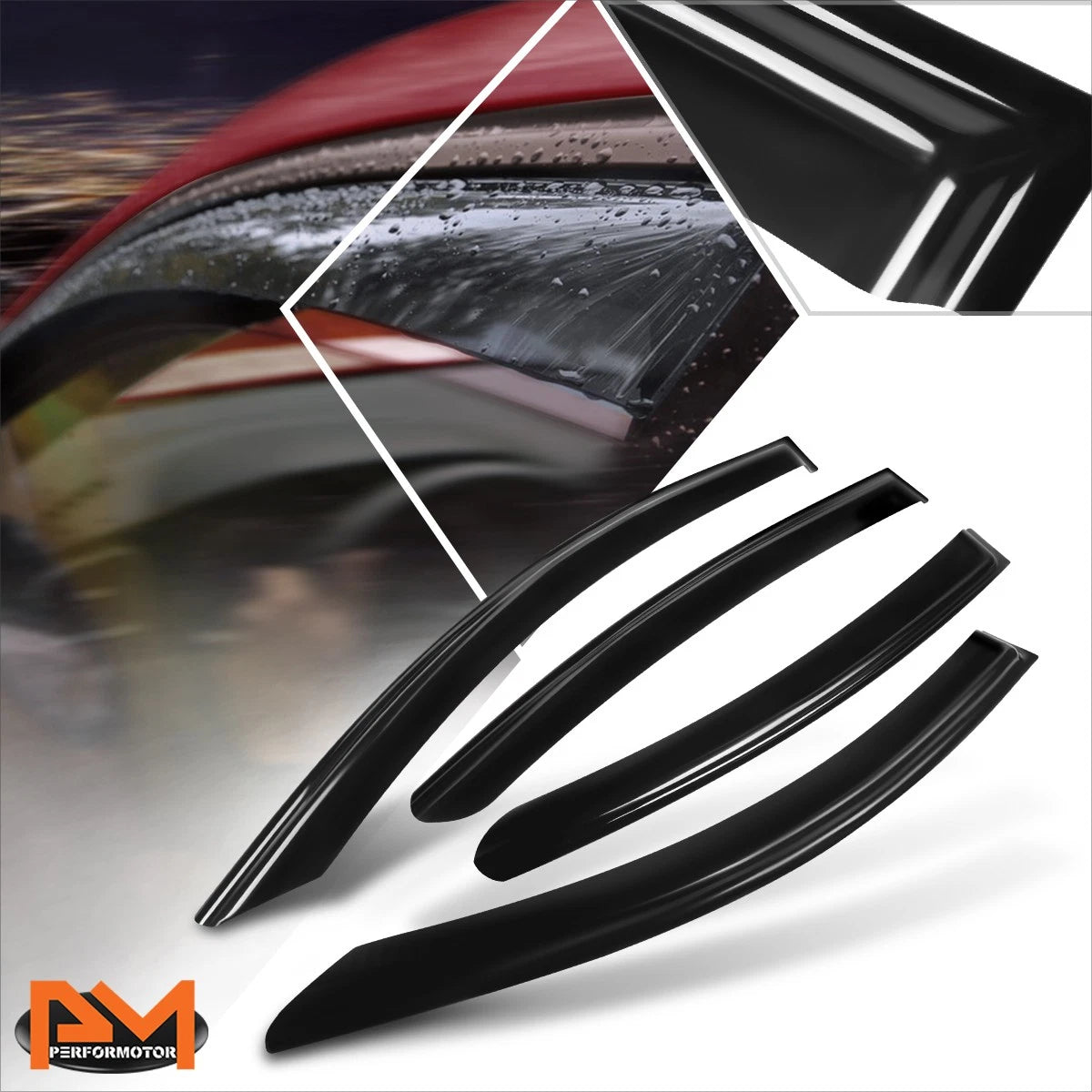 Set of 4 Tape-on Side Window Visors for Honda HR-V (2016–2022)