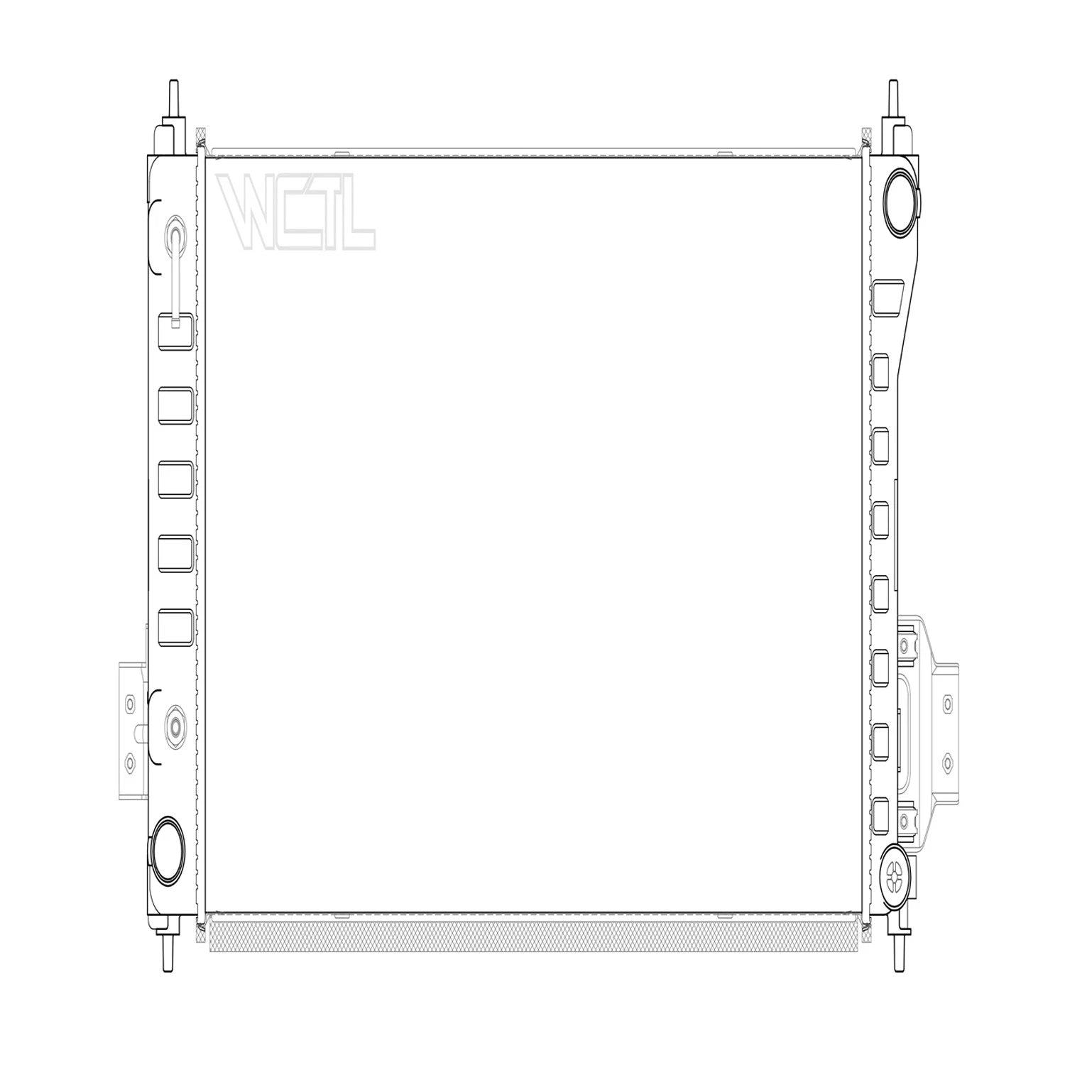 Replacement Plastic/Aluminum Radiator For 2019-2022 Nissan Altima