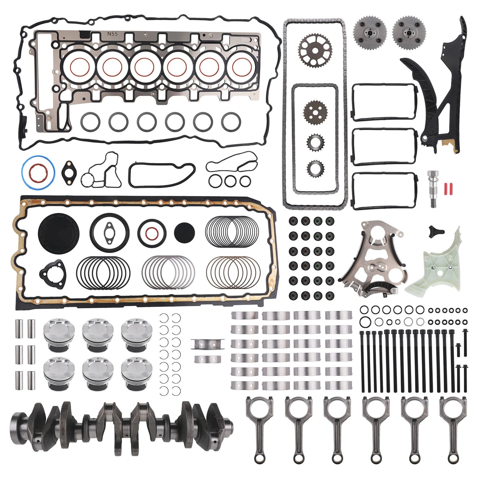 Engine Overhaul Rebuild Kit for BMW N55 3.0L (YYYY–YYYY)