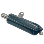 Exhaust Pipe + Carbon Fibre Look Muffler System for 250cc 300cc PIT Trail Dirt Bike