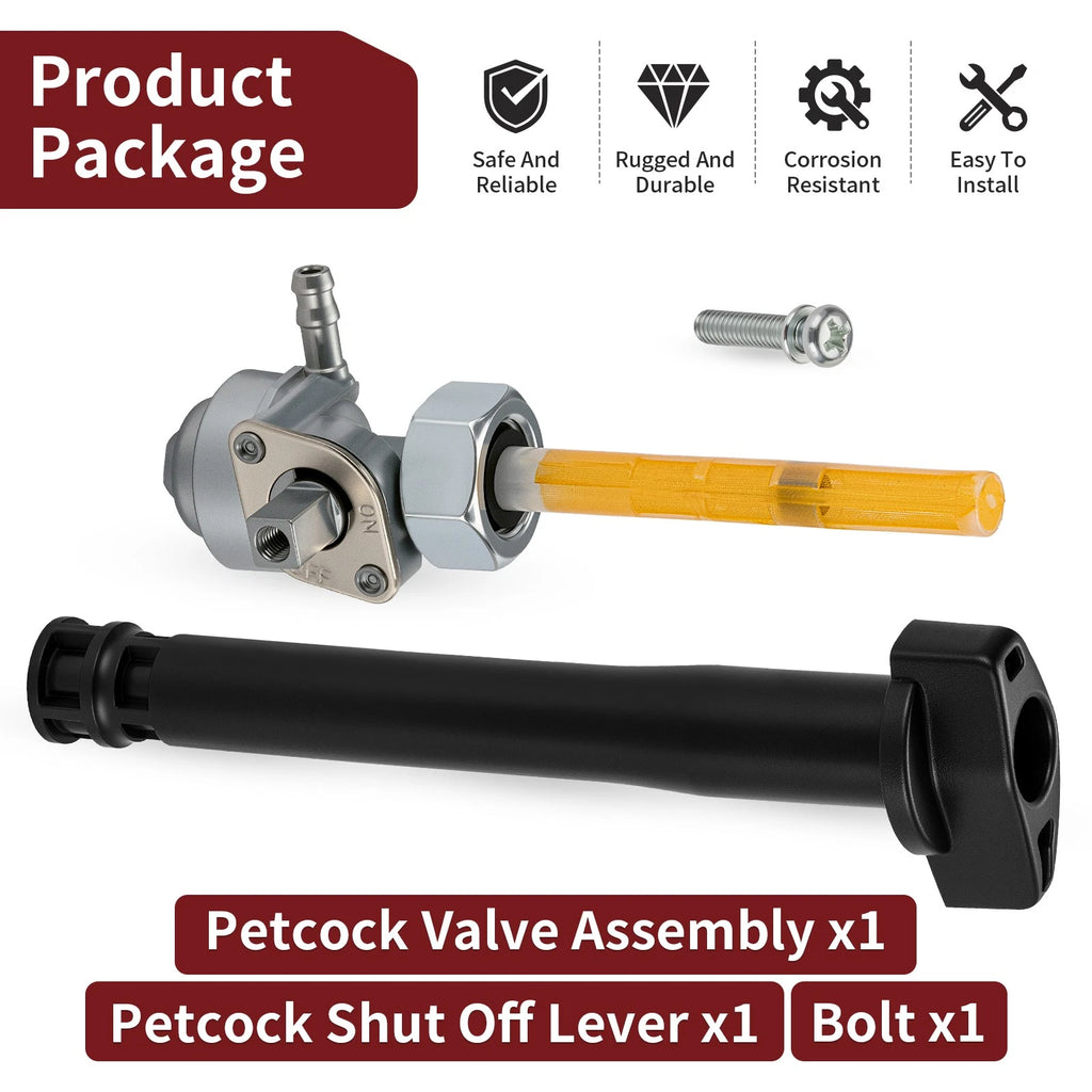 Petcock Assembly for Honda EU3000 EU6500 EM5000 EM7000 (2001–2023) 16950-Z11-003