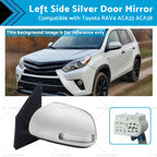 Left Side Silver Door Mirror for Toyota RAV4 ACA33 ACA38 (2008–2012)