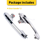 Chrome Door Handle Set for Fiat 500 (2012â2023)