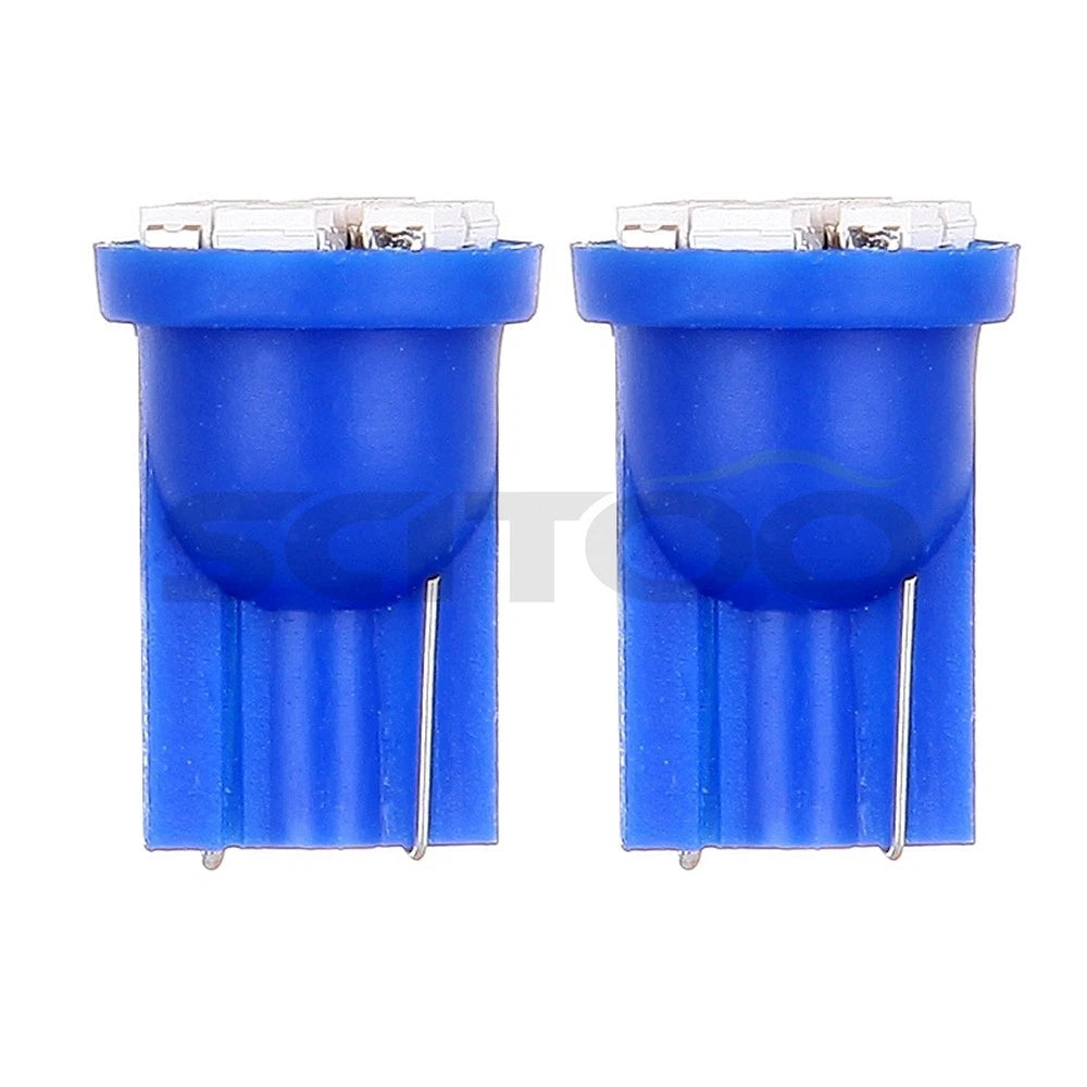 5X Smoke Lens Clearance Cab Marker & T10 LED Blue Base for Chevrolet Truck