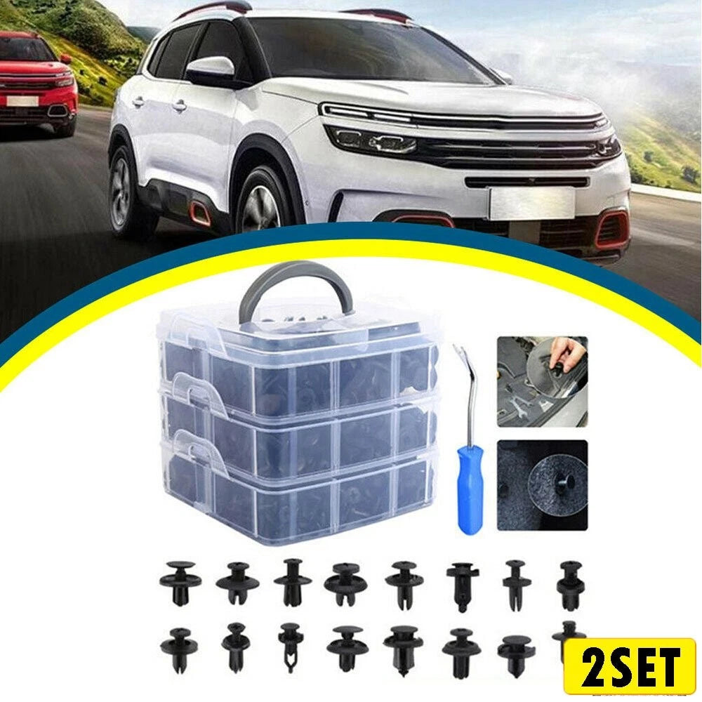 2X625pcs Push Clips Retainer Fasteners for GM Honda Toyota (EV)