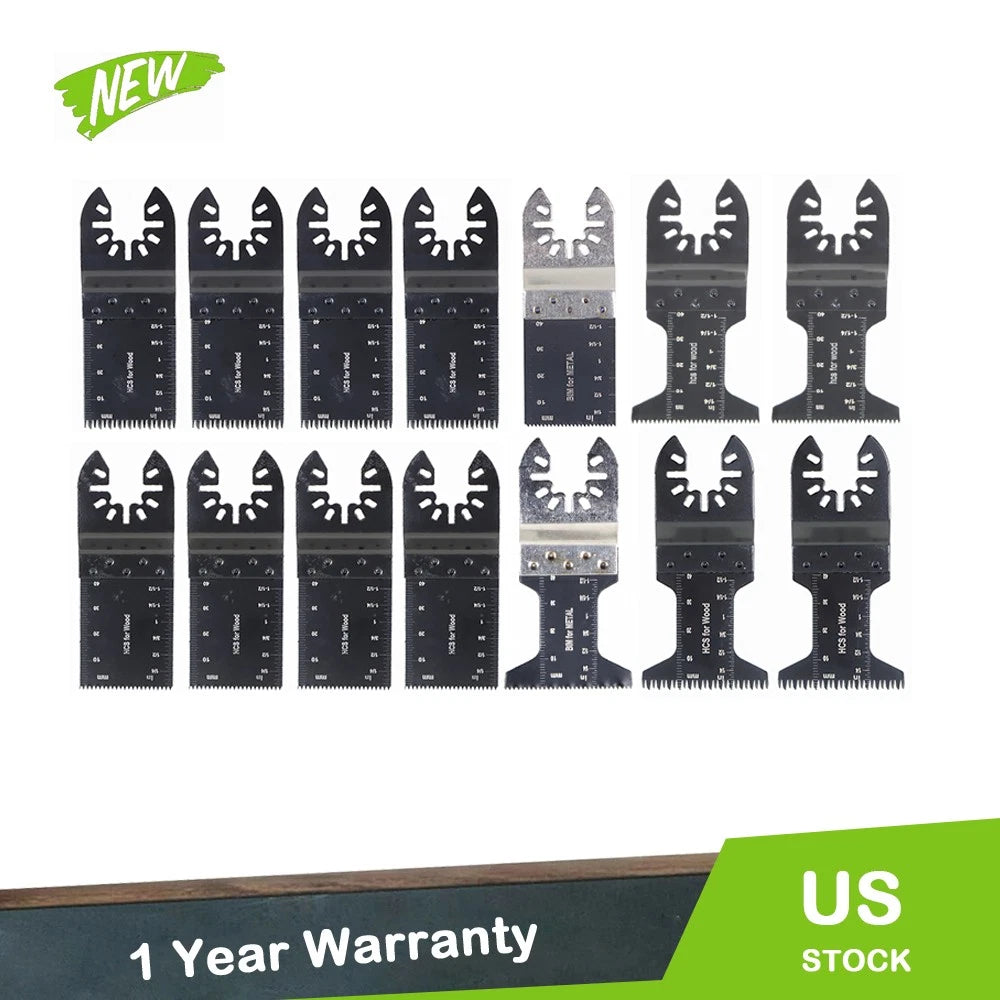 Set of 14 Oscillating Multi Tool Saw Blades for Various Models (YYYY–YYYY)