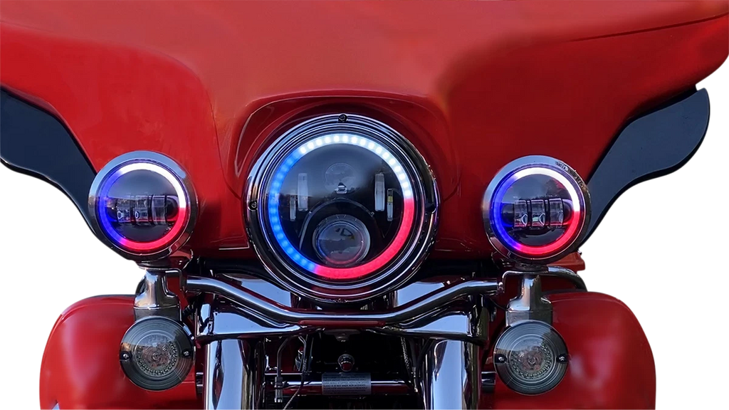 7" Headlamp with Adapter for Custom Dynamics (PG-7-14-B)