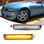 Pair Clear Amber LED Side Marker Lights for BMW Z3 M Coupe (1996–2002)