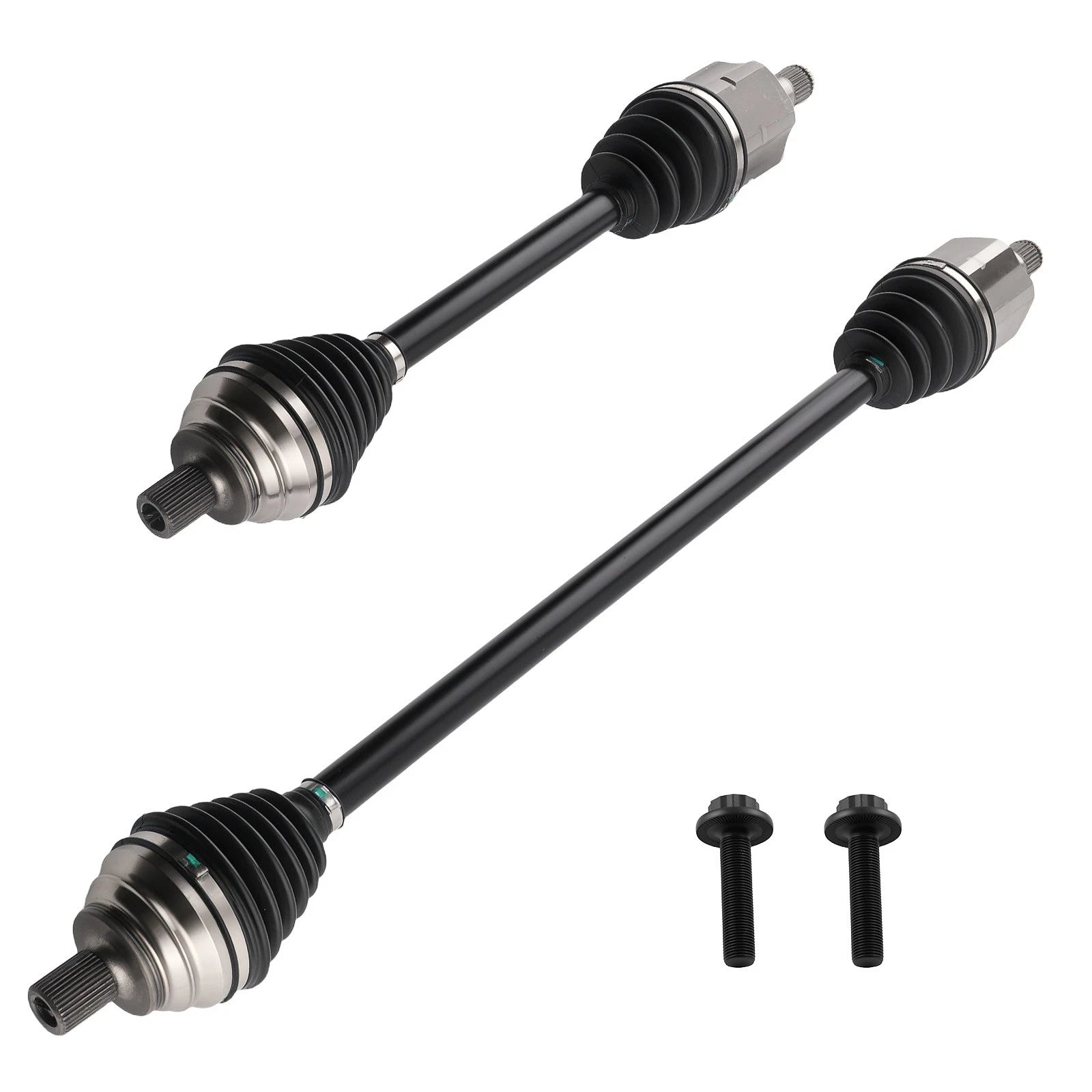 Set of 2 Front CV Axle Shaft Assemblies for Volkswagen Beetle (2012–2014)
