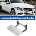 Bumper Headlight Washer Cover Set for Mercedes ML (Silver Tone)