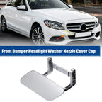 Bumper Headlight Washer Cover Set for Mercedes ML (Silver Tone)