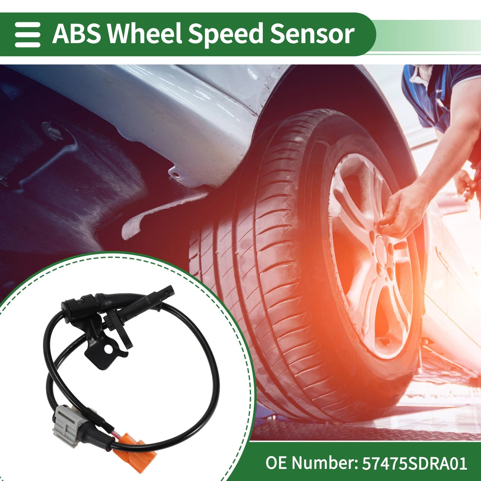 ABS Wheel Speed Sensor for Honda Accord Hybrid (2005–2007) ABS No. 57475SDRA01