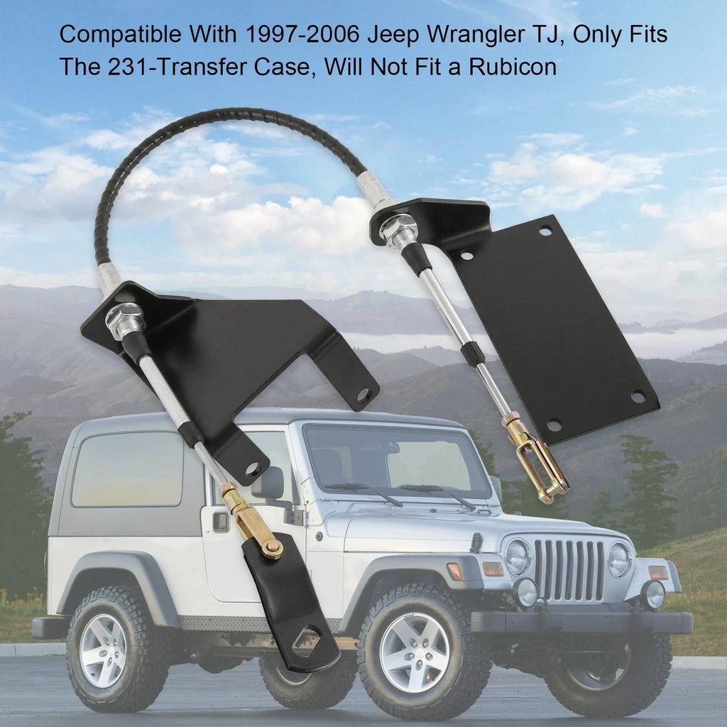 Transfer Case Cable Shift Linkage for Jeep Wrangler TJ (1997-2006)