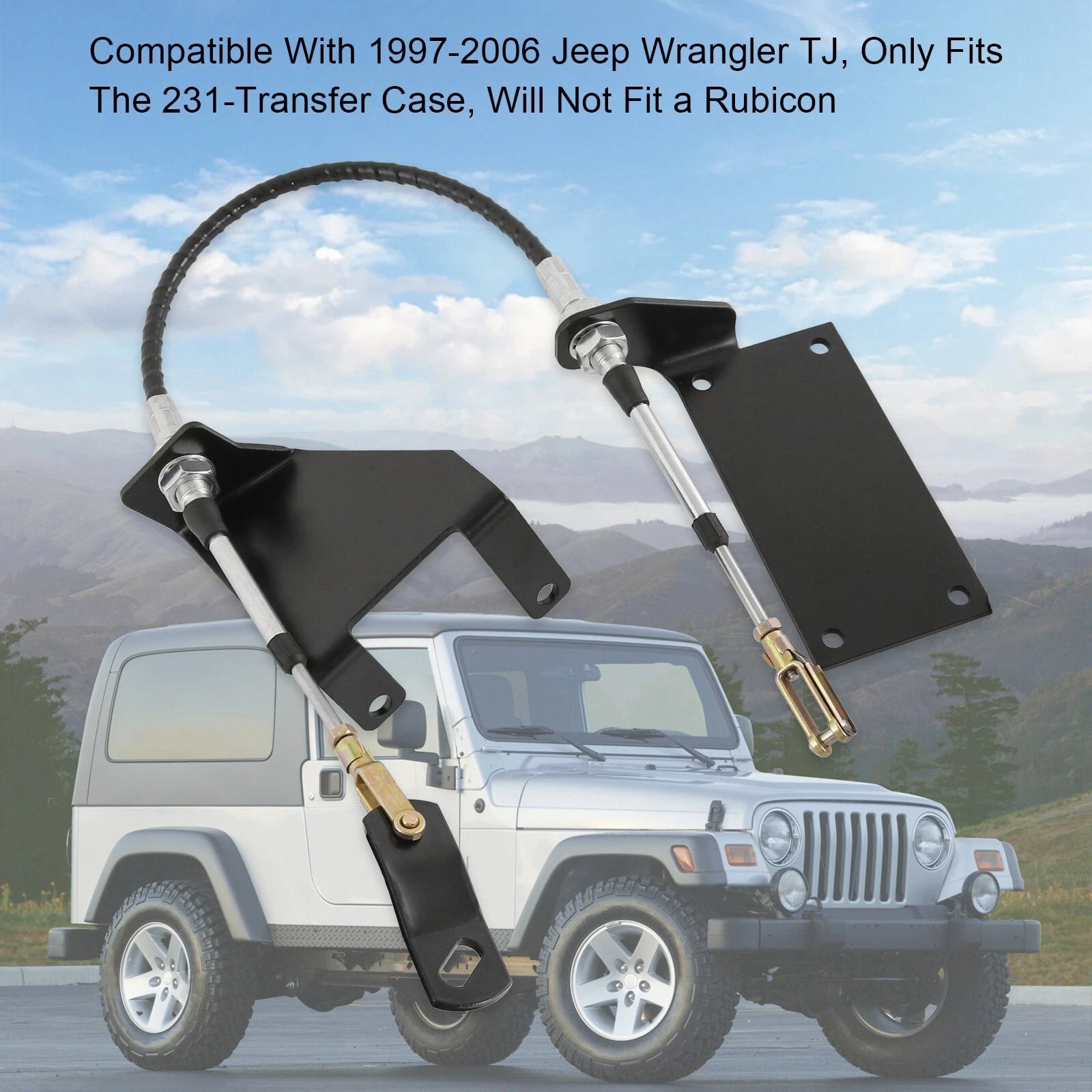 Transfer Case Cable Shift Linkage for Jeep Wrangler TJ (1997-2006)