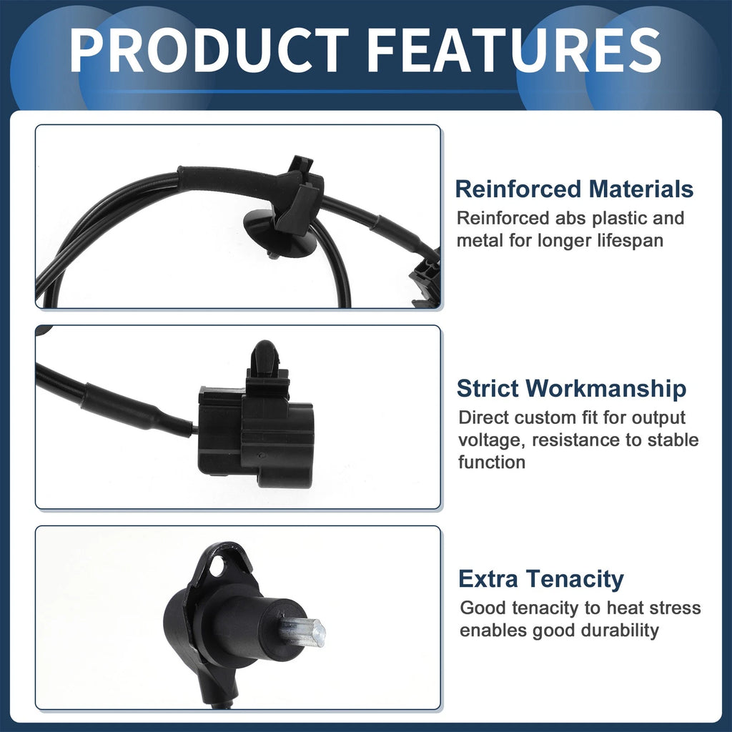 ABS Wheel Speed Sensor No. 96473223 for Chevrolet Aveo (2004–2011) Rear Right