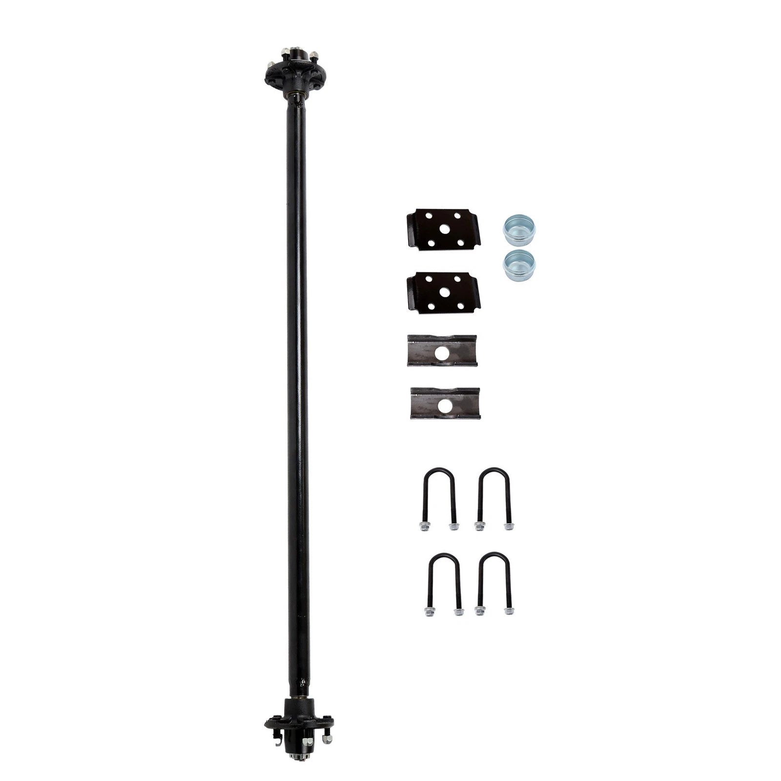 Utility Trailer Axle 2000lbs 58" Hub Face 5 Lug Hubs (Fits Various Models)