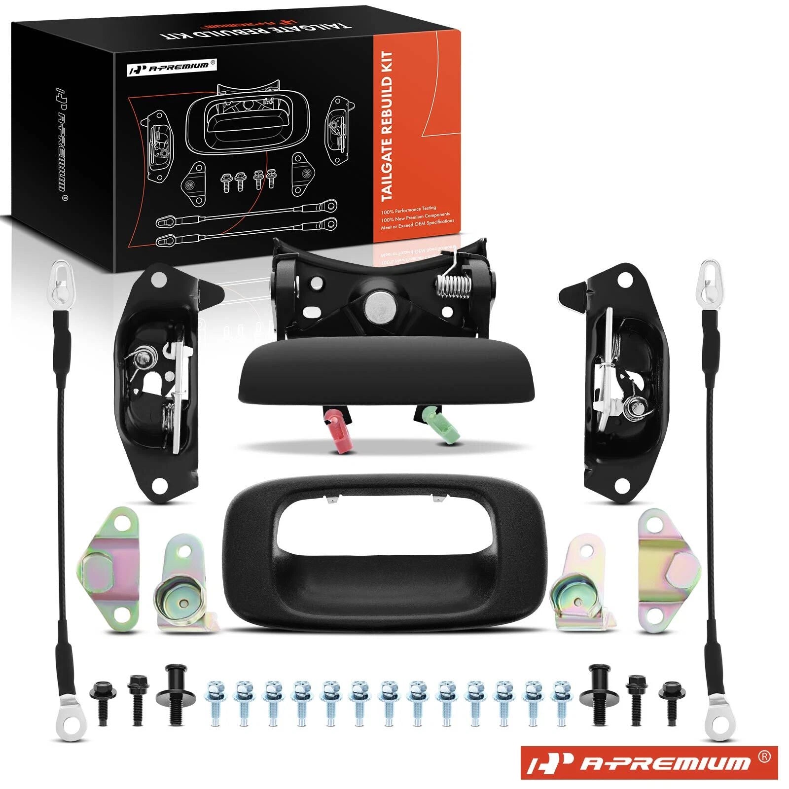Tailgate Hardware Rebuild Kit with Cable for Chevy Silverado 2500 