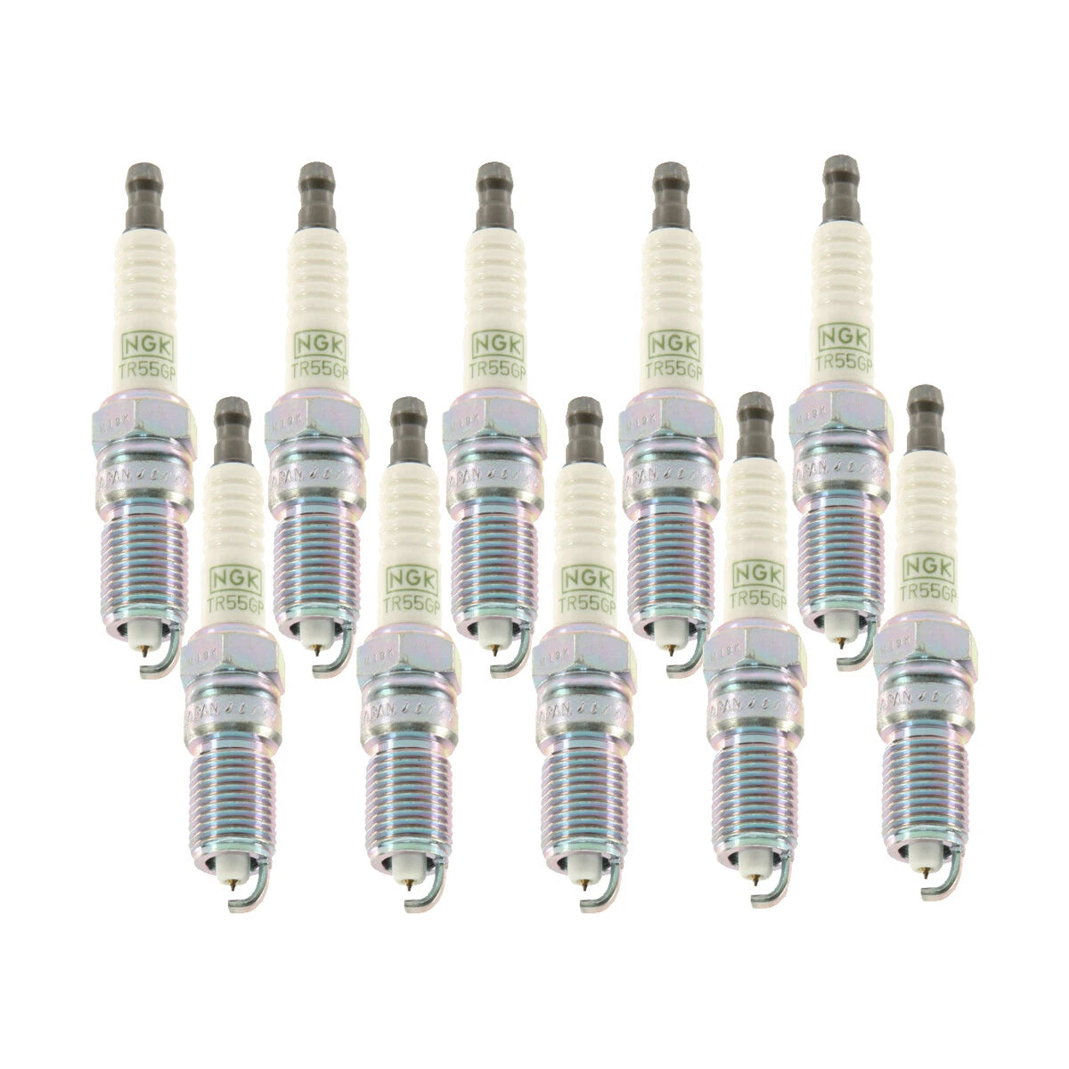 Set of 10 NGK G-Power Platinum Spark Plugs for Ford 6.8L V10