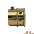 Brass Drilled Exhaust Tip for Harley Bobber Chopper 2.25" Pipes