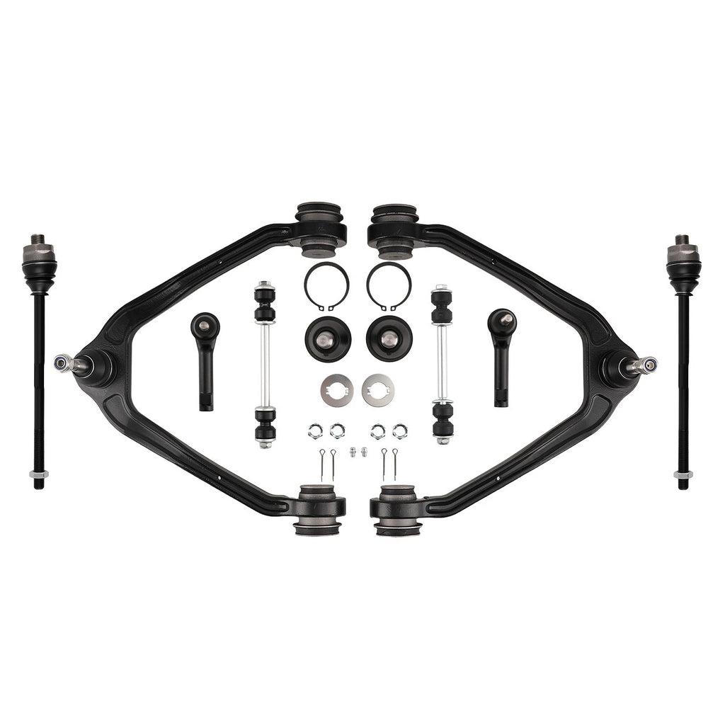 10x Front Upper Control Arms Tie Rods Kit for Silverado Suburban 1500 (1999–2006)