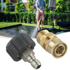 Pressure Washer Adapter Set 14mm 15mm for Hose and Pump (5000 PSI)