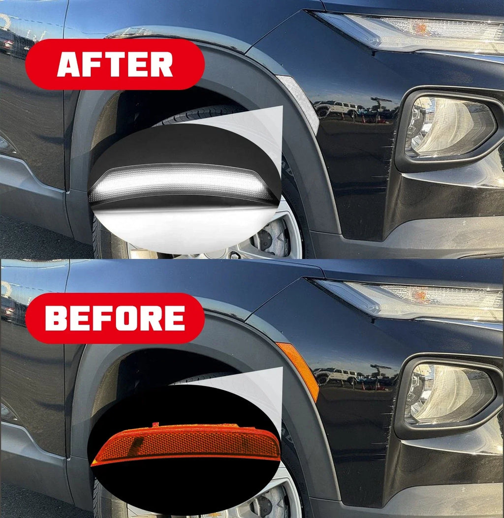 LED Front Side Marker Light Clear White for Chevrolet Trailblazer (2021–2024)