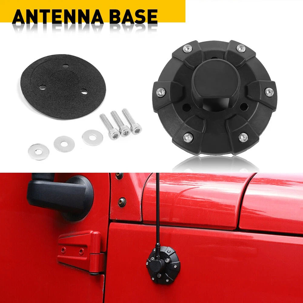 Antenna Base Cover for Jeep Wrangler JL JK JLU JT (2007–2021)
