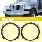Set of 2 Headlight Bulb Brackets for Jeep Wrangler (1997–2006)
