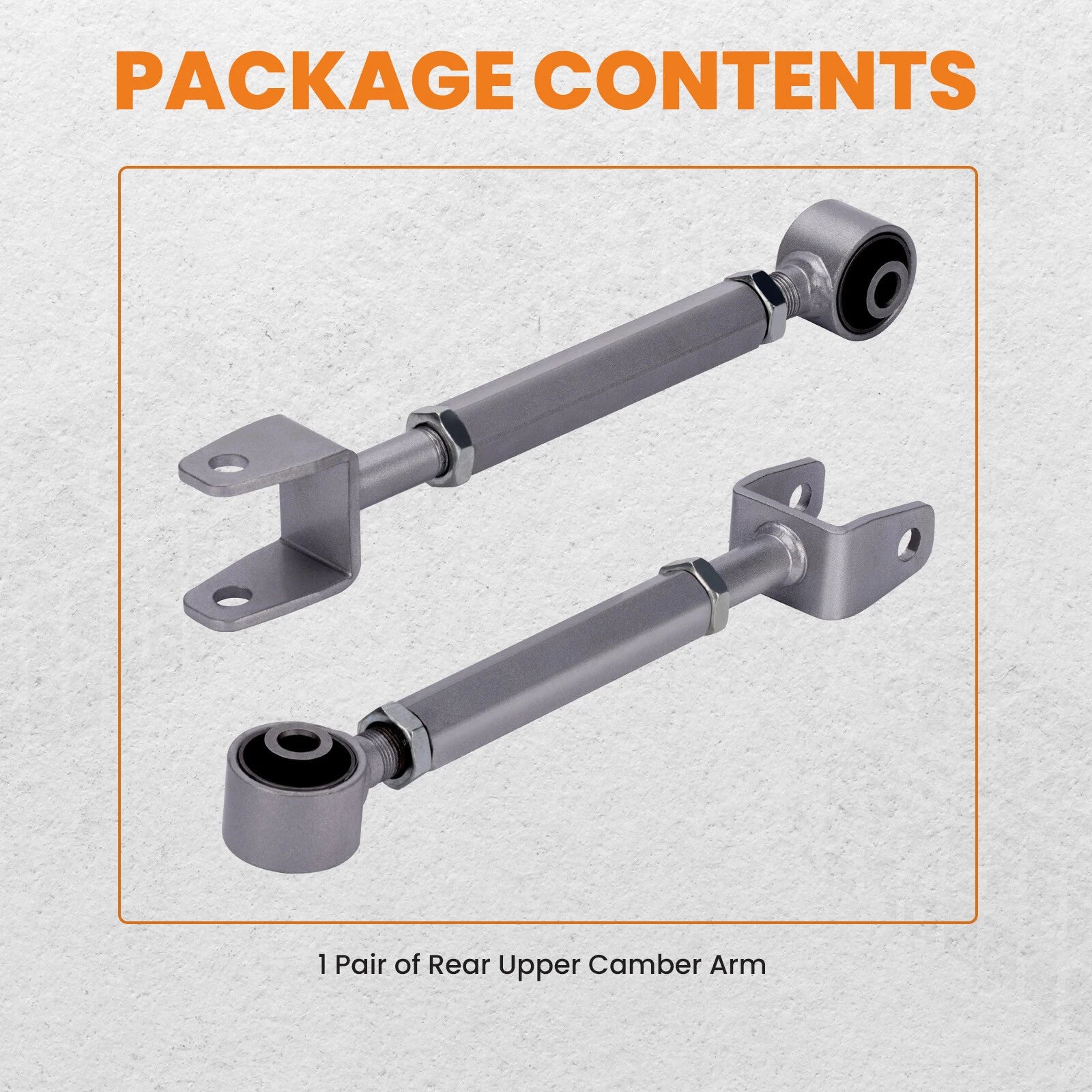 2Pcs Rear Upper Adjustable Camber Control Arm Kit for Chrysler Sebring (2007–2010)