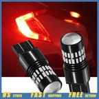 2X AUXITO CANBUS 3157 LED Red Tail Brake Stop Light Bulbs for