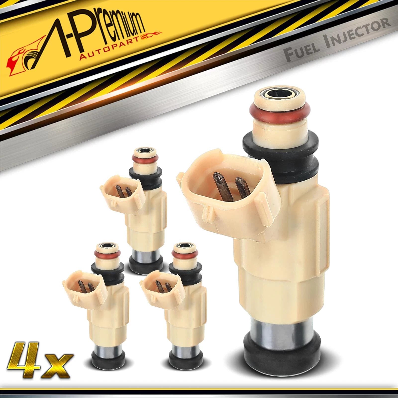 Set of 4 Fuel Injectors for Mitsubishi Eclipse Galant Chrysler Sebring