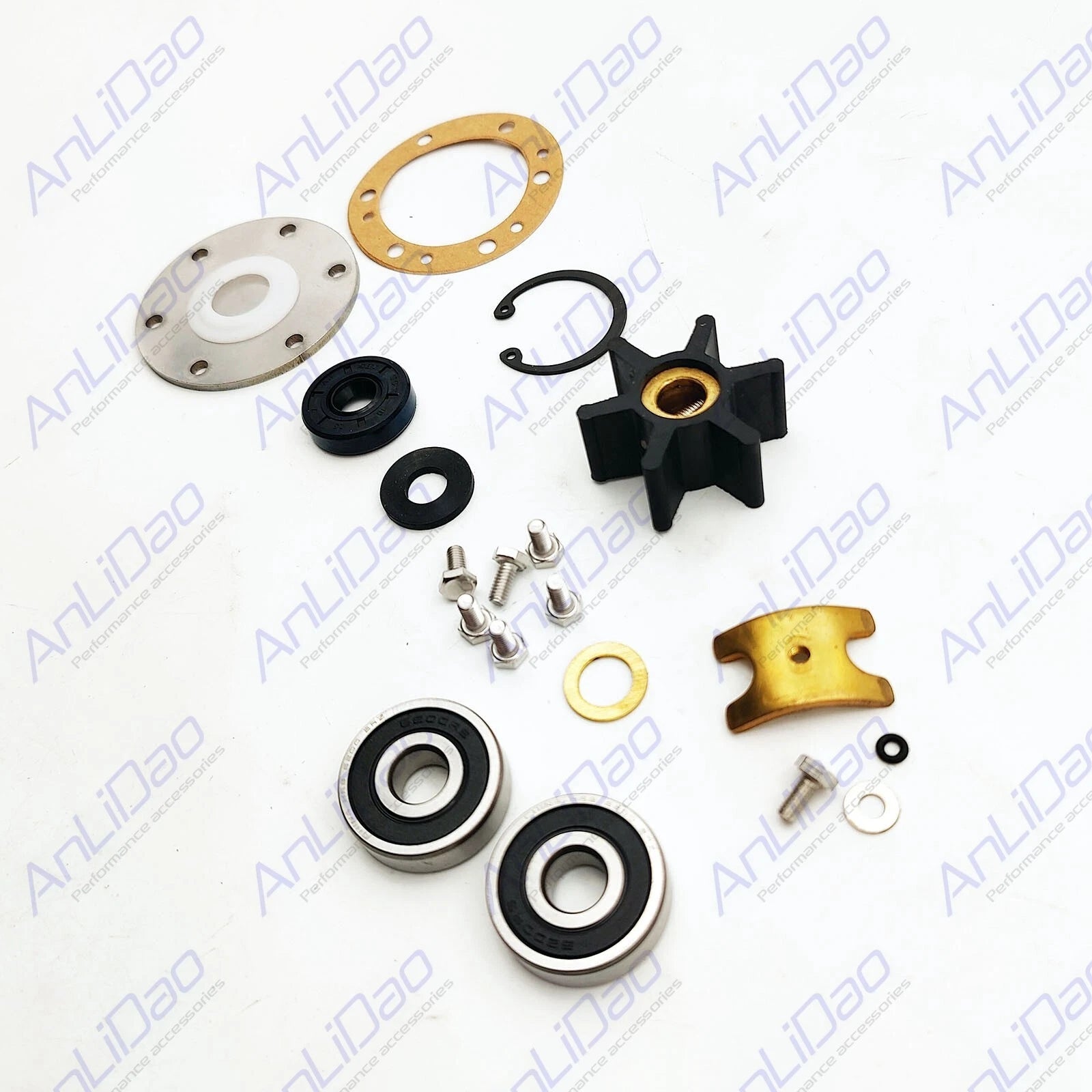 Water Pump Repair Kit for Yanmar 2GM 3GM Marine Engine 128270-42000