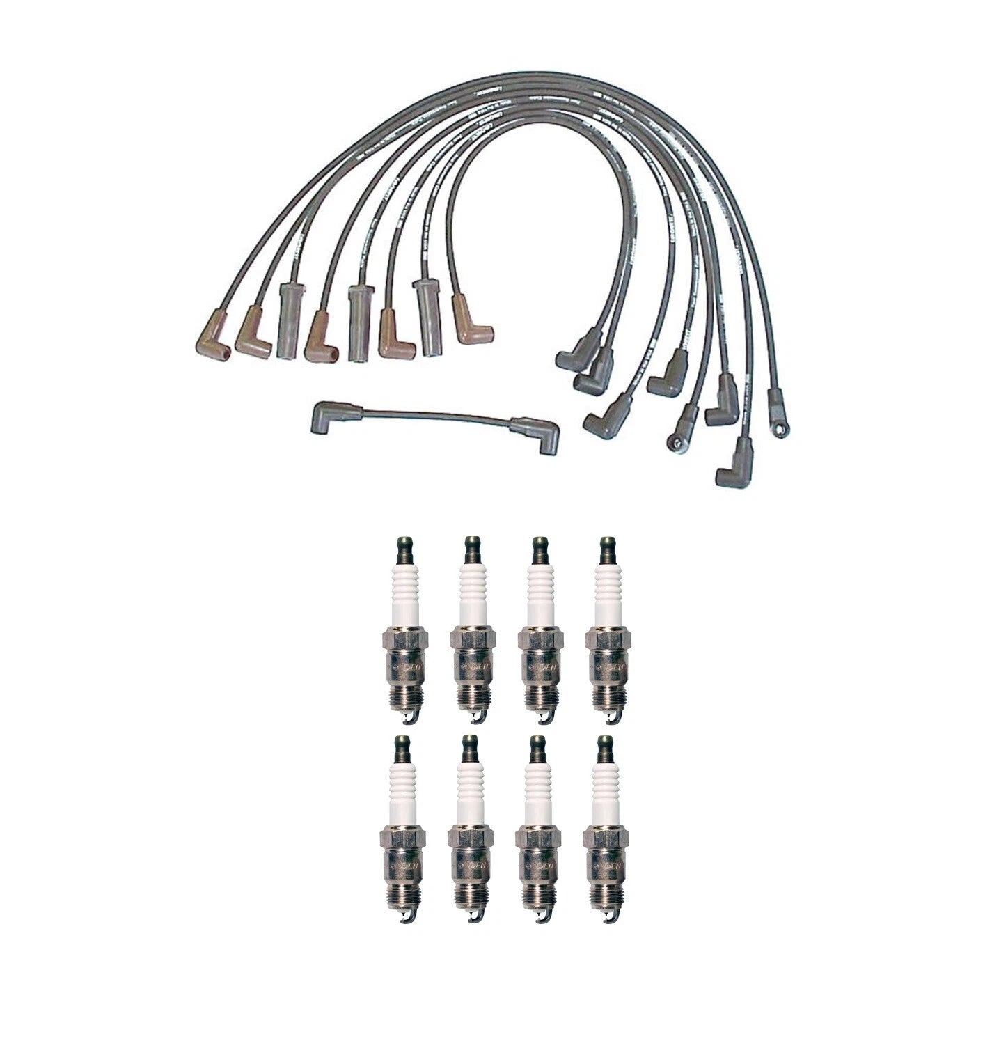 Denso Wire Set & 8 Iridium TT Spark Plugs for Chevy Cadillac Buick V8 (2004)