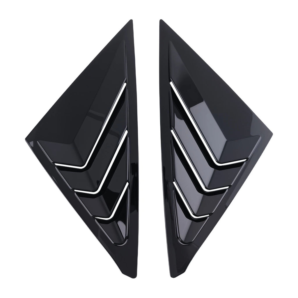 ABS Plastic Side Louvers for Honda Civic Hatchback (2022–2025) Gloss Black