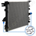 Radiator for Jeep Wrangler JK (2007–2018) CU2957 with Hose Clamps Kit