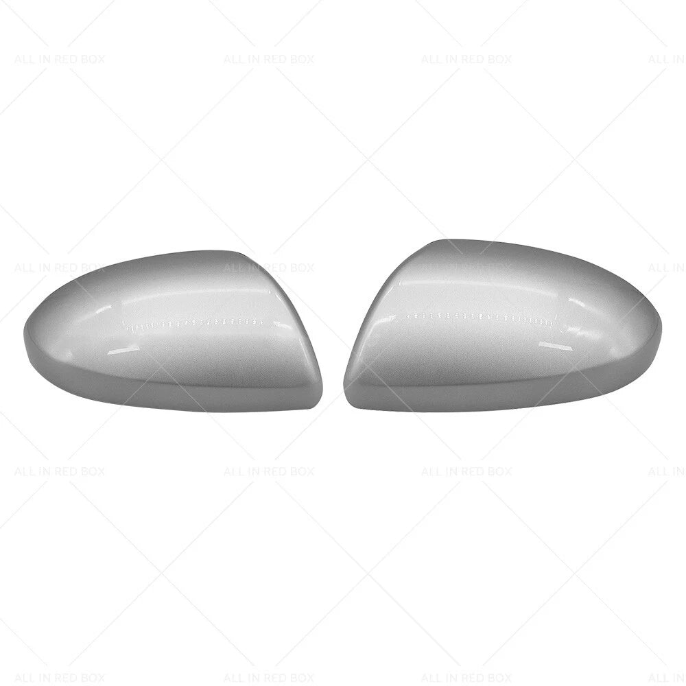Set of 2 Side Mirror Cover Caps for Mazda 2 3 BL (2009–2013) Silver