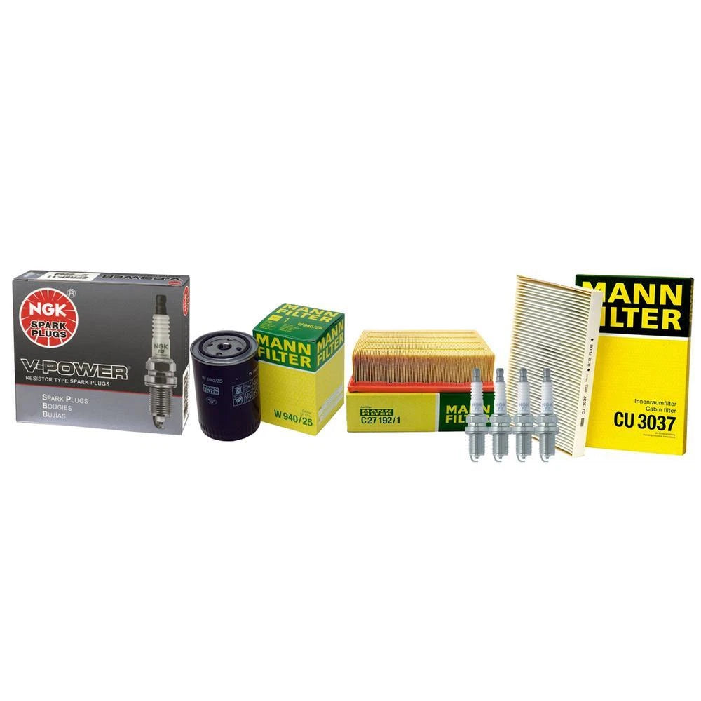 Tune Up Kit with Mann Filters & NGK Spark Plugs for Audi A4 Quattro (2003–2005)