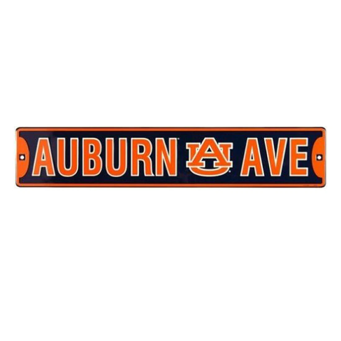 Auburn Ave Aluminum Street Sign for Auburn Tigers (NCAA) 5" x 24"