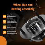 Front Wheel Hub & Bearing for Ford F-150 4WD (1997–2000) 515010