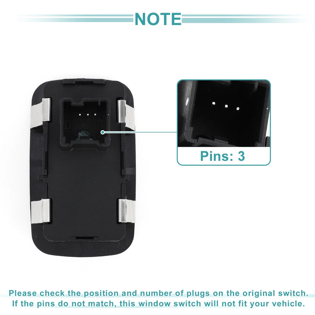 Rear Power Window Switch for Chrysler Town & Country, Dodge (No. 68110869AA)