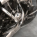 CNC Black Driver Rear Passenger Floorboards for Harley Touring