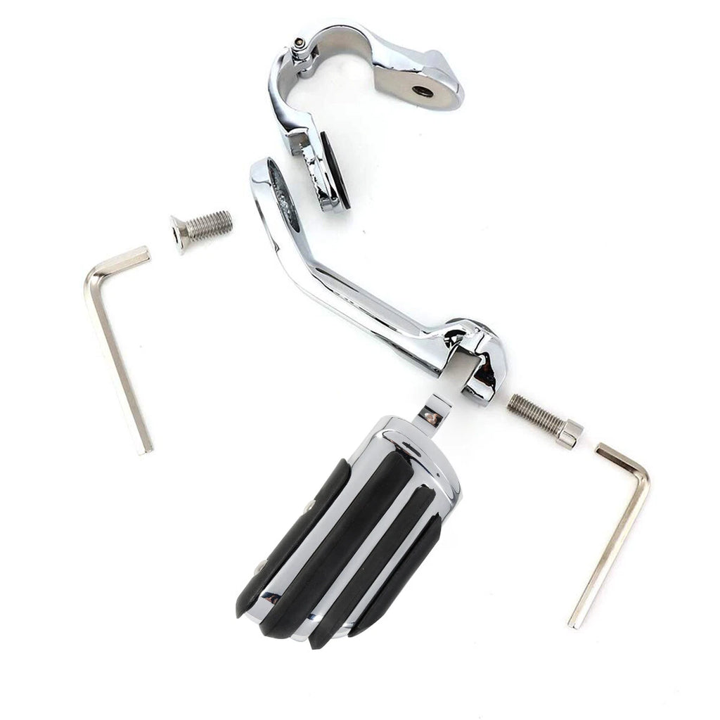 Long Highway Foot Pegs for Harley Electra, Road King, Street Glide (1-1/4" Bars)