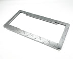 License Plate Frame Chrome Diamond Plate for Car Truck SUV (Universal)