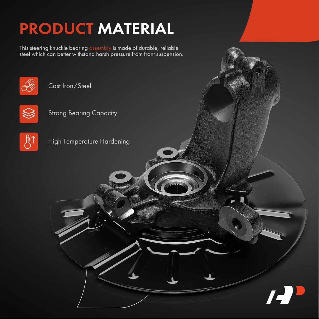Front Right Steering Knuckle & Hub Bearing for Ford Focus (2014-2018)