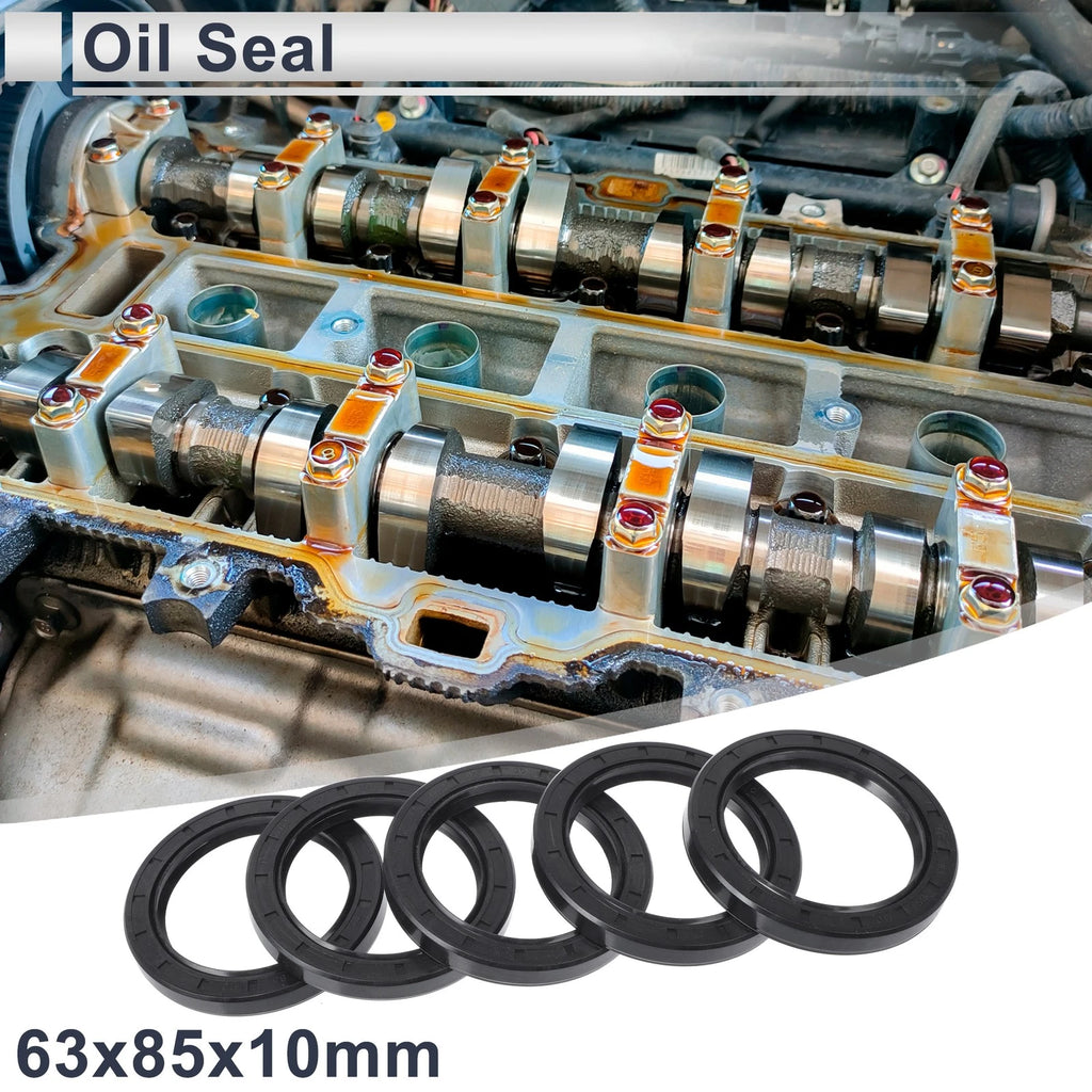 Set of 5 Oil Seal Rotary Shaft Seal NBR Rubber 63x85x10mm