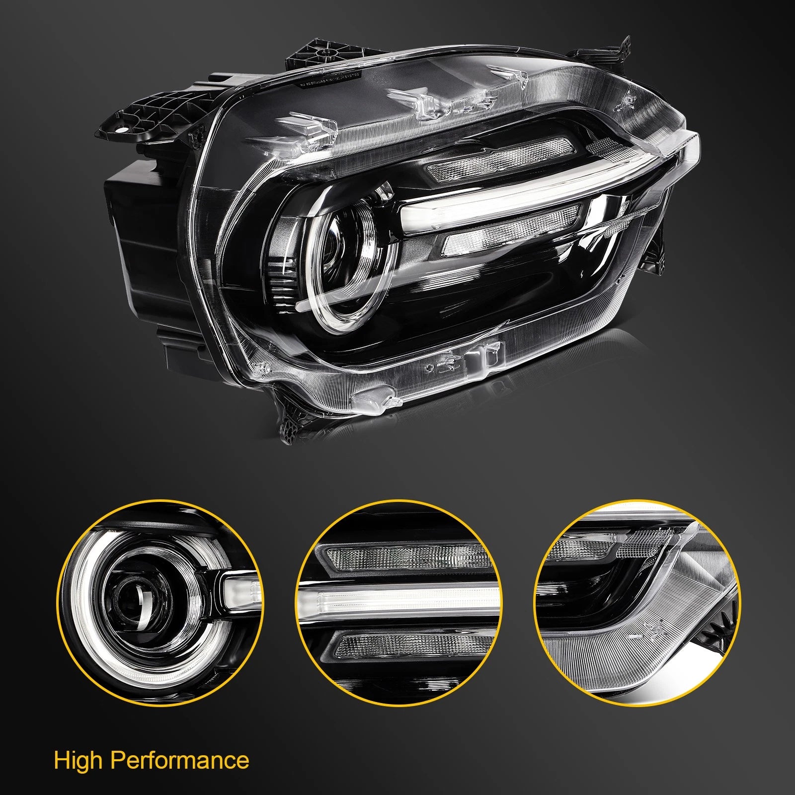 Right Side Headlight with LED for Ford Bronco Sport (2021–2025)