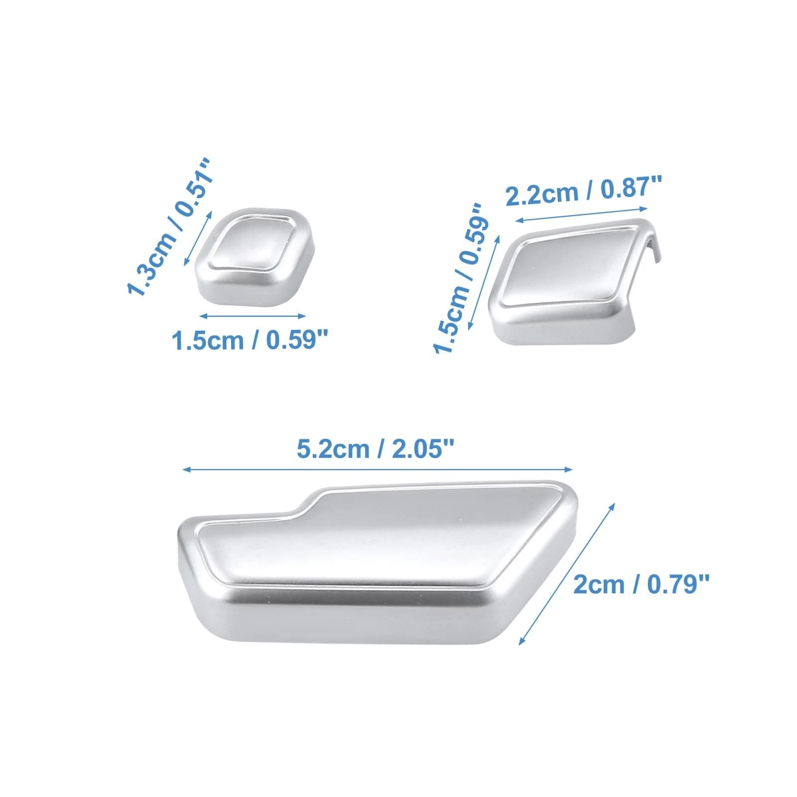 6 in 1 Seat Adjustment Switch Cover Set for Mercedes Benz GLK Class (2009–2015)