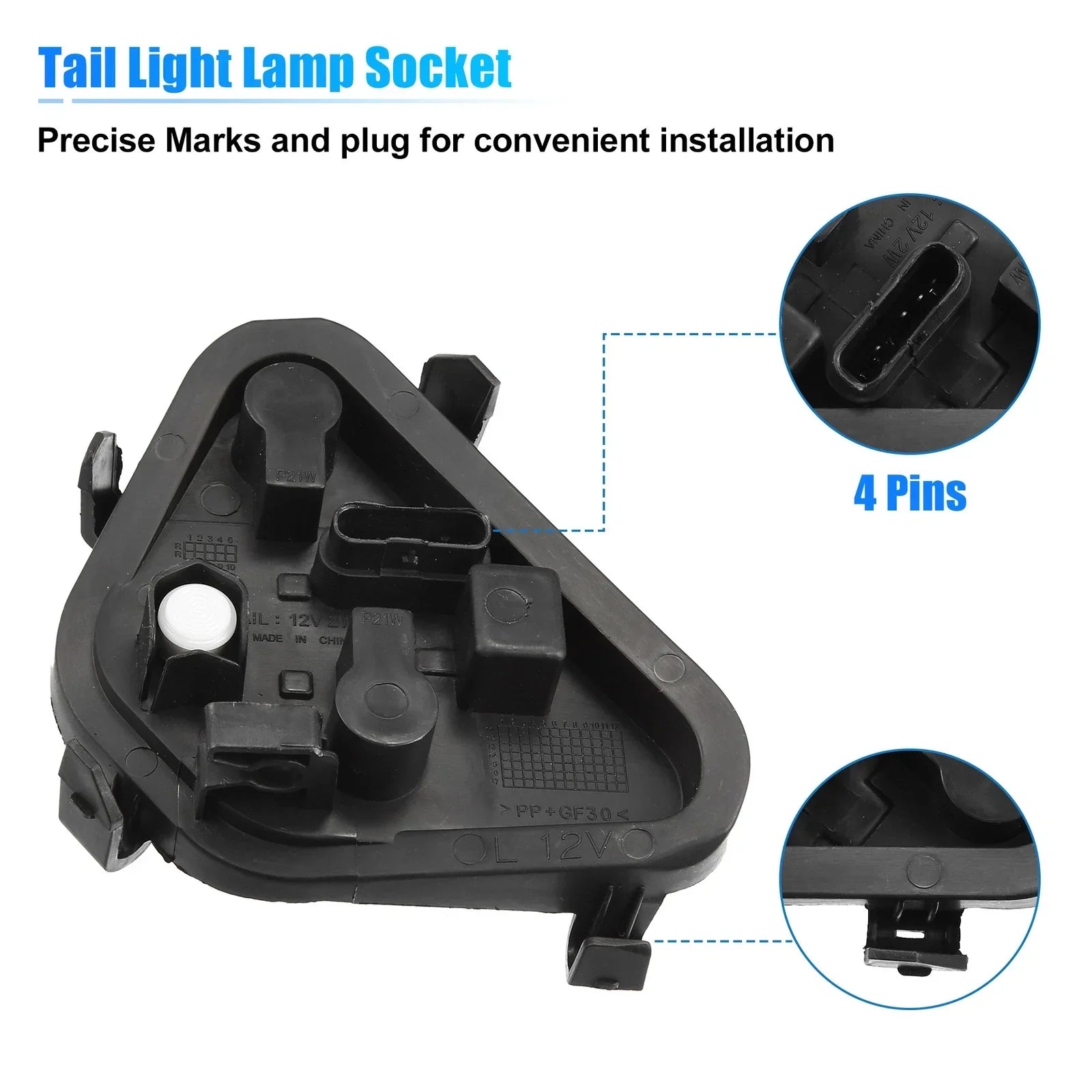 Tail Light Panel Bulb Socket Rear Left for BMW 335i (2014-2015)