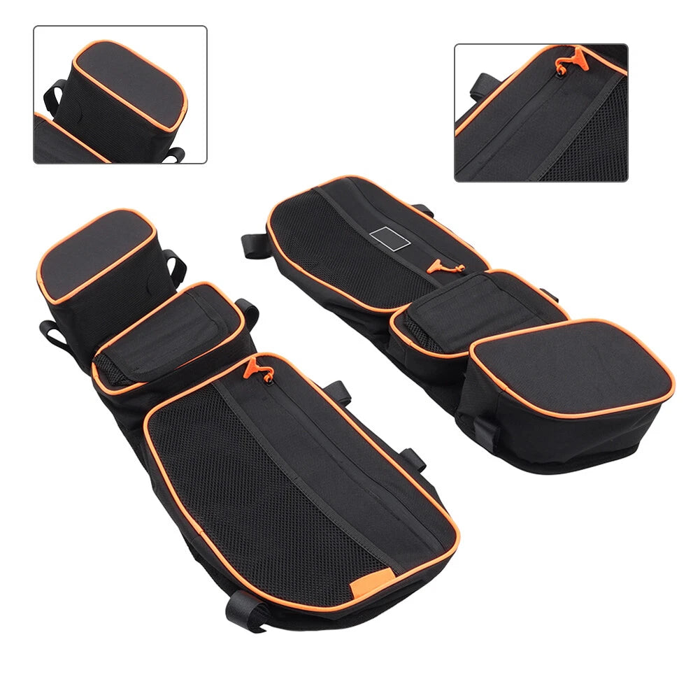 Front Side Door Storage Bags with Knee Pad for Can Am Maverick X3 Turbo (2017–2024)
